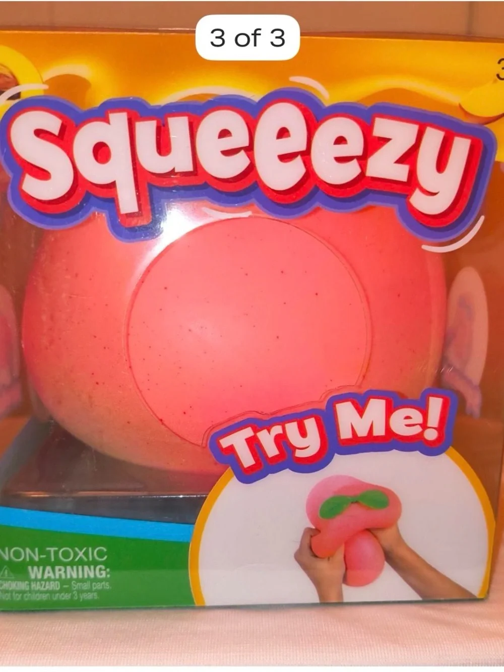 Squeezy Pink Sensory Squishy Toy -